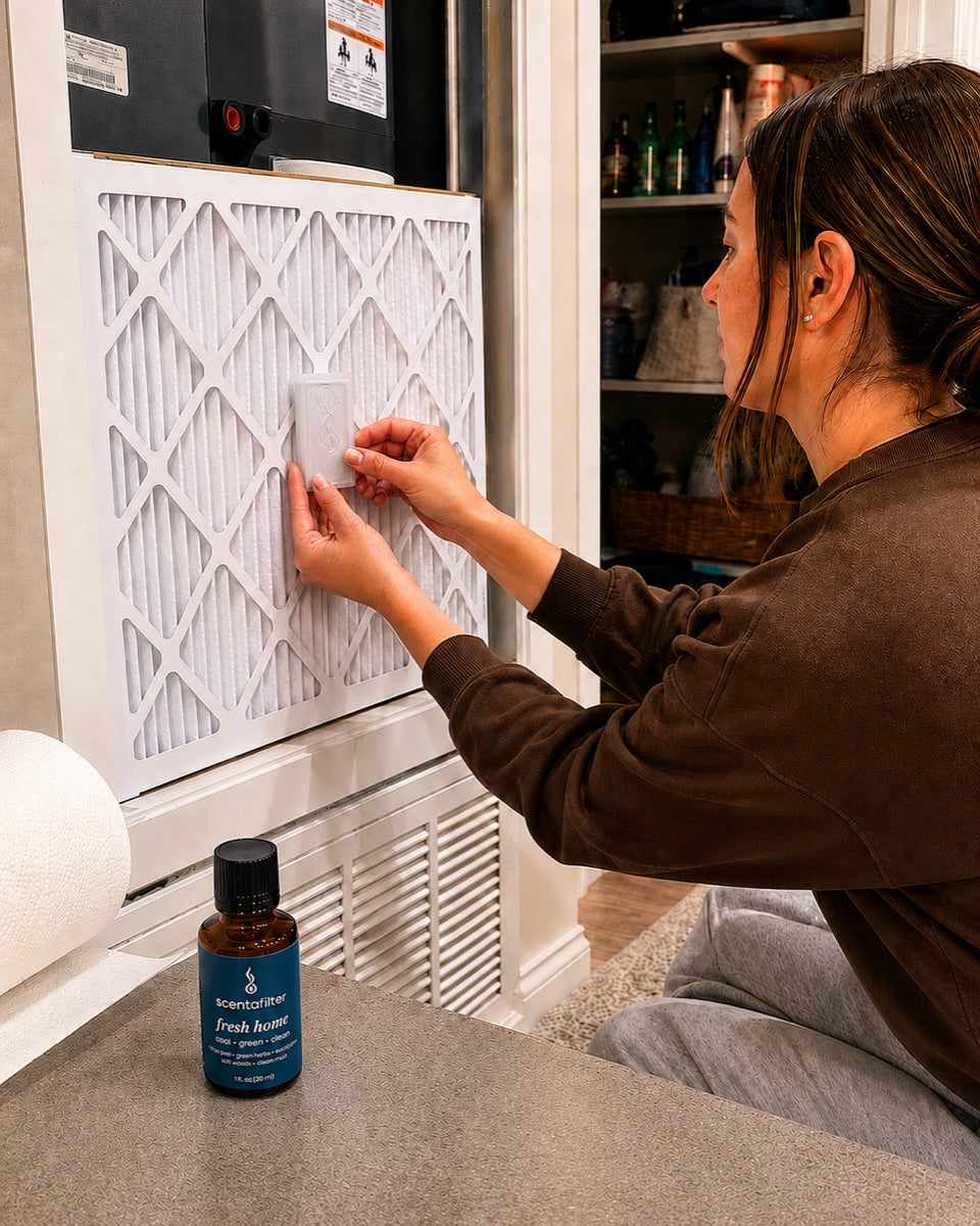 Clips onto your air filter in seconds